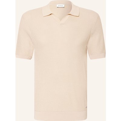 Roy Robson Strick-Poloshirt beige