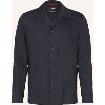 Cinque Overshirt Cimalte Mit Leinen blau