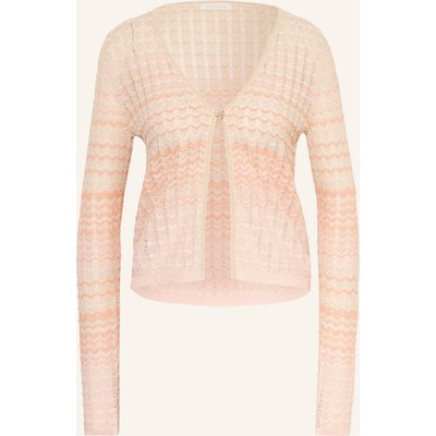 Guess Stickjacke Rosalyn Mit Glitzergarn beige