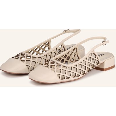 Bibi Lou Slingpumps Moura weiss