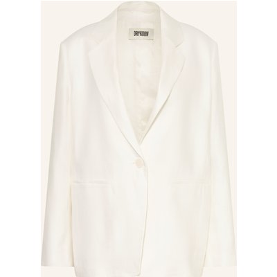 Drykorn Blazer Mowtie Aus Leinen weiss
