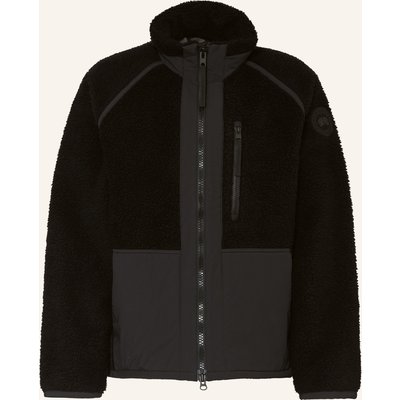 Canada Goose Teddyfell-Jacke Im Materialmix schwarz