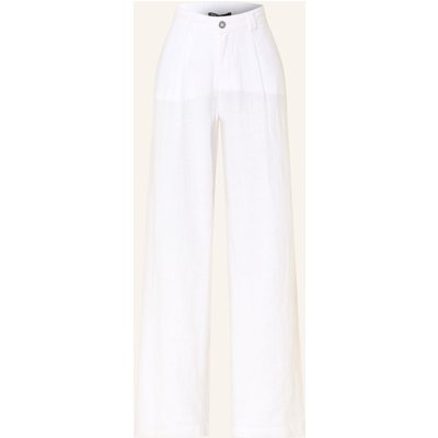 Marc Aurel Marlenehose Aus Leinen weiss