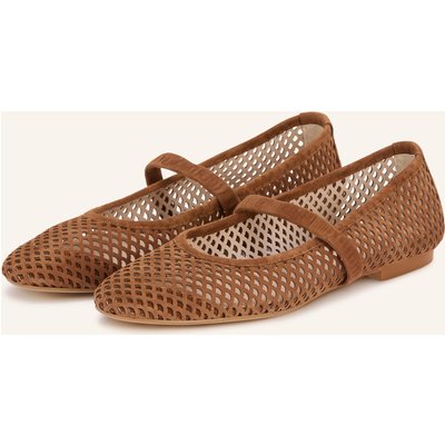 Darling Harbour Mary-Jane-Ballerinas Mit Cut-Outs braun