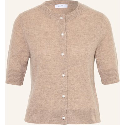Darling Harbour Strickjacke Mit Cashmere Und 3/4-Arm beige