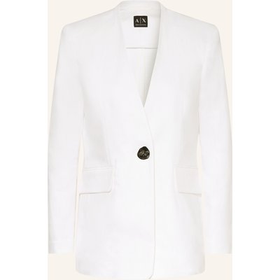 Armani Exchange Leinenblazer weiss