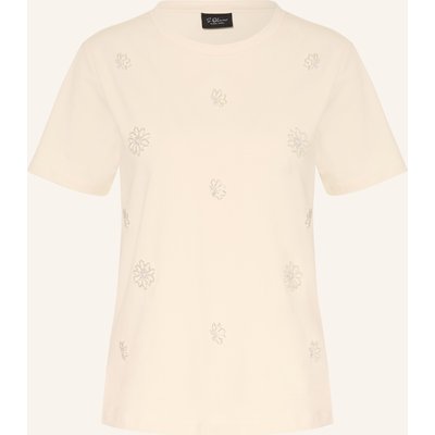 S.Oliver Black Label T-Shirt Mit Schmucksteinen weiss
