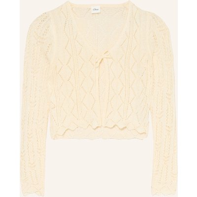 S.Oliver Red Strickjacke weiss
