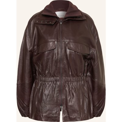 The Frankie Shop Lederjacke Carnaby rot