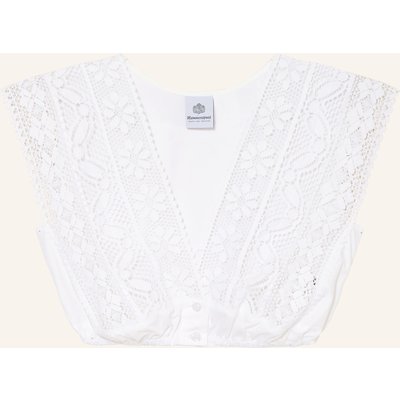 Hammerschmid Dirndlbluse Britte Mit Spitze weiss
