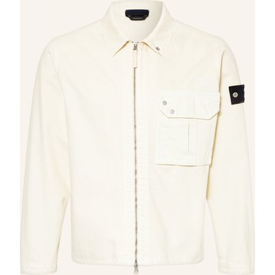 Stone Island Jeans-Overjacket Denim Project weiss