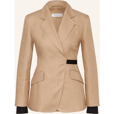 Max Mara Leinenblazer Fionda beige