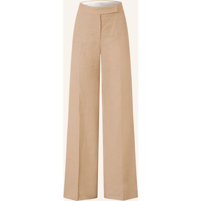 Max Mara Marlenehose Big Aus Leinen beige