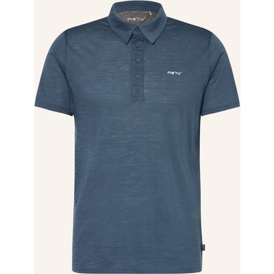 Me°Ru' Funktions-Poloshirt Monforte Mit Merinowolle blau