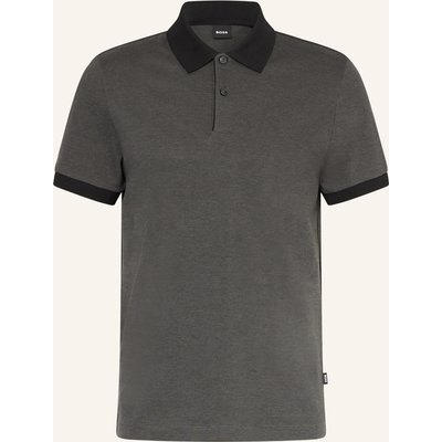 Boss Piqué-Poloshirt Parlay schwarz