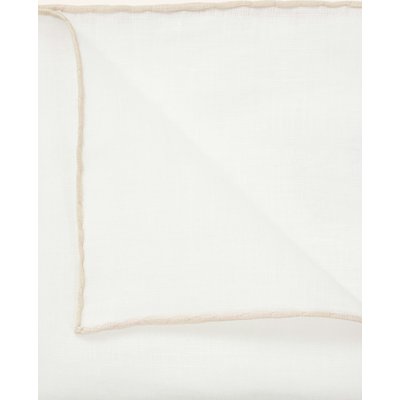 Boss Einstecktuch Aus Leinen beige