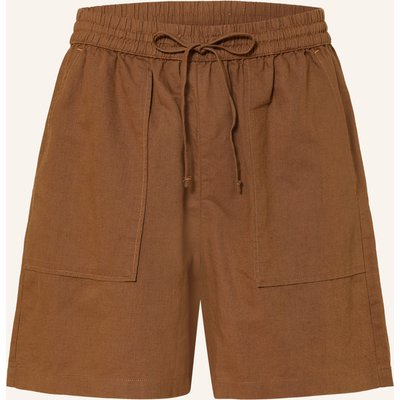 Marc O'polo Denim Shorts Mit Leinen braun