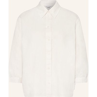 Marc O'polo Denim Hemdbluse Mit Leinen Und 3/4-Arm weiss
