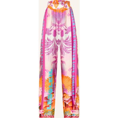 Miss Goodlife Marlenehose Aus Satin pink