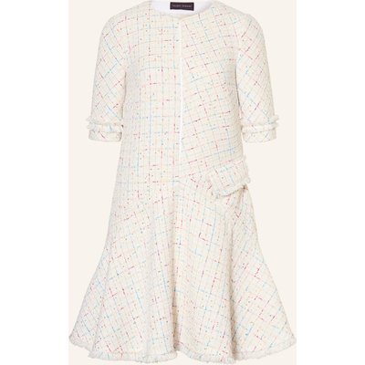 Talbot Runhof Tweed-Kleid weiss