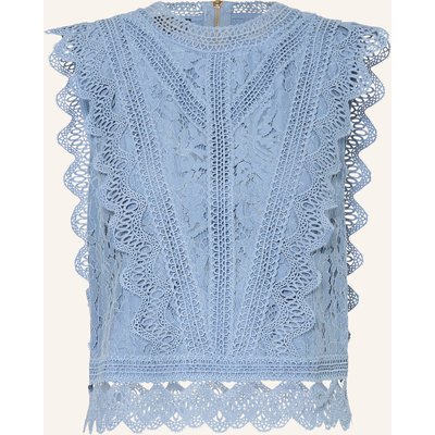 Apart Spitzentop blau