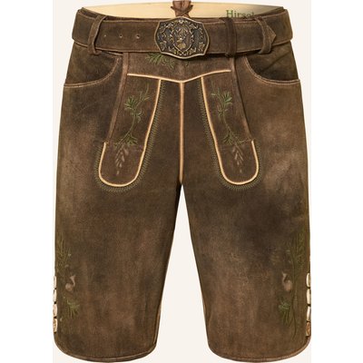 Hirscher Lederhose Burghausen braun