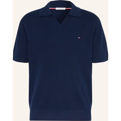 Tommy Hilfiger Strick-Poloshirt blau