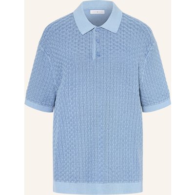 Tommy Hilfiger Strick-Poloshirt blau