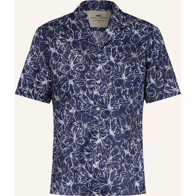 Fynch-Hatton Resorthemd Comfort Fit Aus Leinen blau