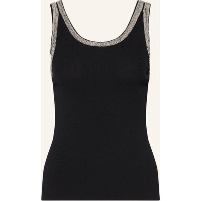 Comma Stricktop schwarz