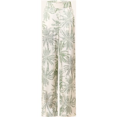 S.Oliver Black Label Marlenehose Aus Satin weiss