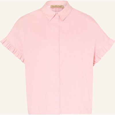 Smith & Soul Hemdbluse Mit Rüschen rosa