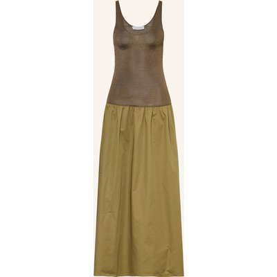 The Frankie Shop Kleid Iliya Im Materialmix gruen