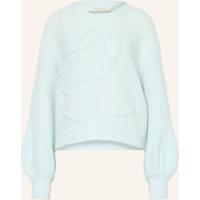 Herzens Pullover Mit Cashmere blau