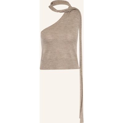 By Aylin Koenig Stricktop Polly Aus Merinowolle beige