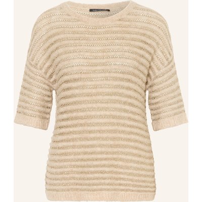 Luisa Cerano Strickshirt Mit Leinen Und Glitzergarn rosa