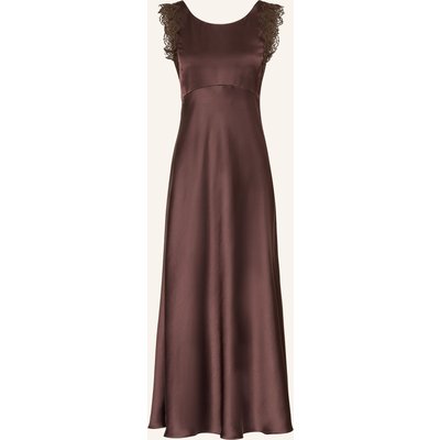 Luisa Cerano Abendkleid Mit Spitze braun
