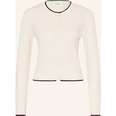 From Future Strickjacke Aus Cashmere weiss