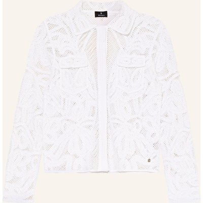 Monari Häkeljacke weiss