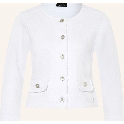Monari Strickjacke Mit 3/4-Arm weiss