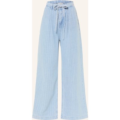 Grace & Mila Wide Leg Jeans Pompon blau