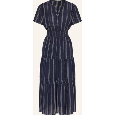 Rails Kleid Cannes Mit Leinen blau
