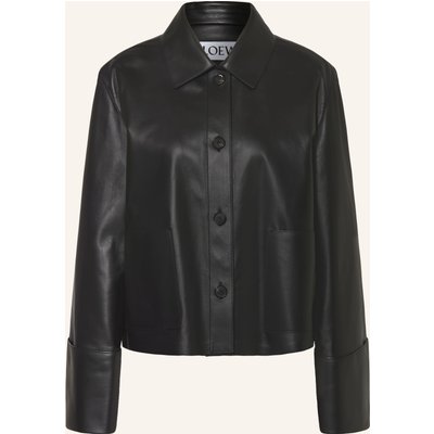 Loewe Lederjacke schwarz
