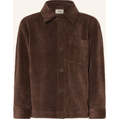 S.Oliver Red Cord-Overshirt braun