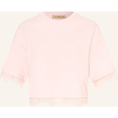 Smith & Soul T-Shirt Mit Spitze rosa