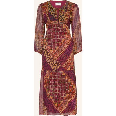 Ba&Sh Kleid Oria Mit Rüschen rot
