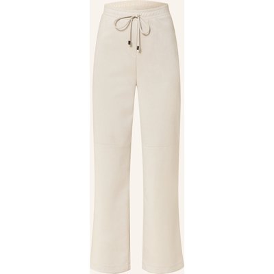 Joseph Ribkoff Hose Im Jogging-Stil In Lederoptik weiss
