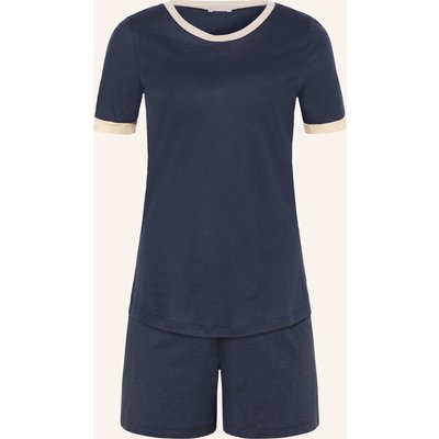 Hanro Shorty-Schlafanzug Laura blau