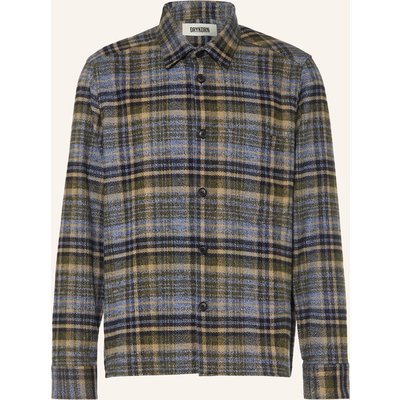 Drykorn Flanellhemd Dieggo Comfort Fit gruen