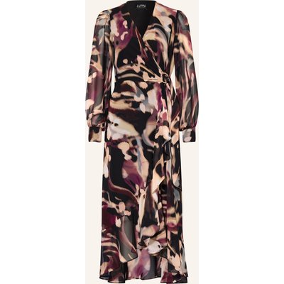 Joseph Ribkoff Signature Cocktailkleid In Wickeloptik Mit Volants schwarz